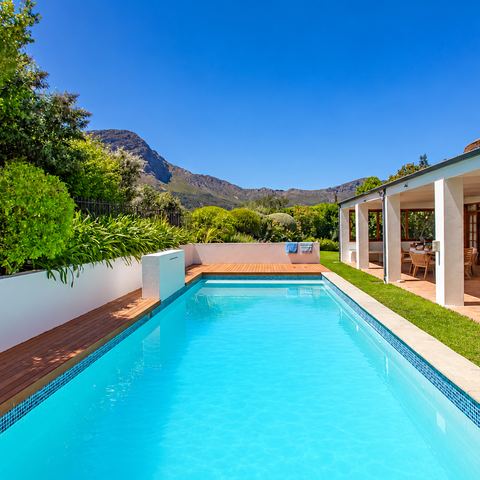 Swimming pool beside the veranda